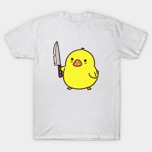 Cute Duck With Knife T-Shirt